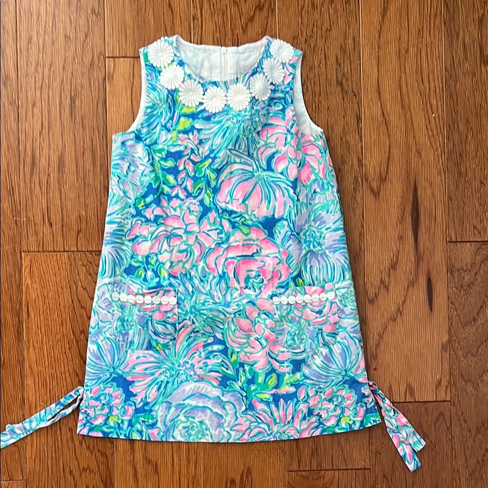 Lilly Pulitzer Blue and White Girls Classic Shift